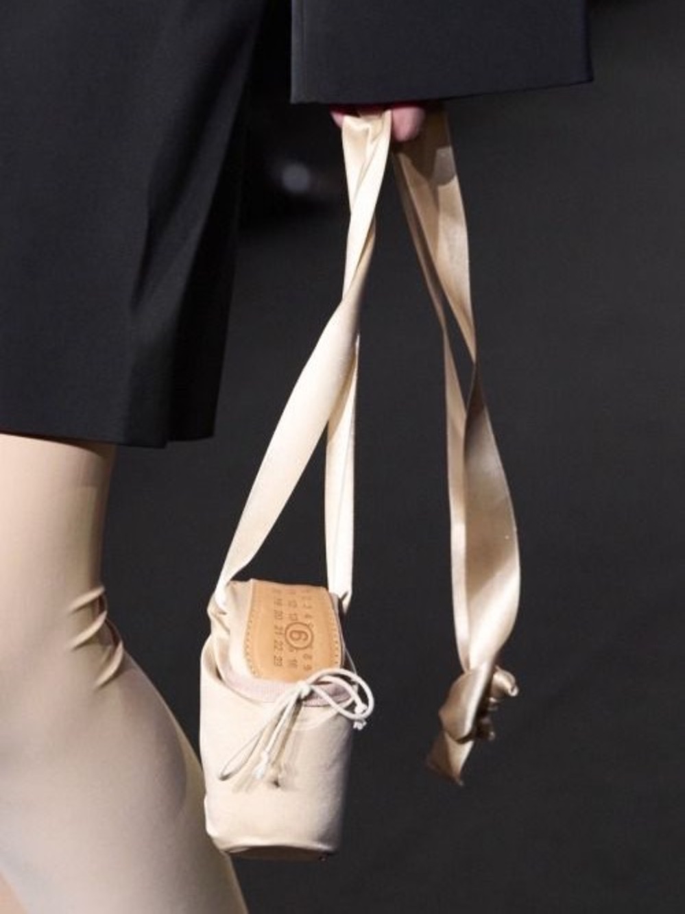 *ISO* MM6 Maison Margiela Ballet Shoe Mini Bag in Pink Champagne